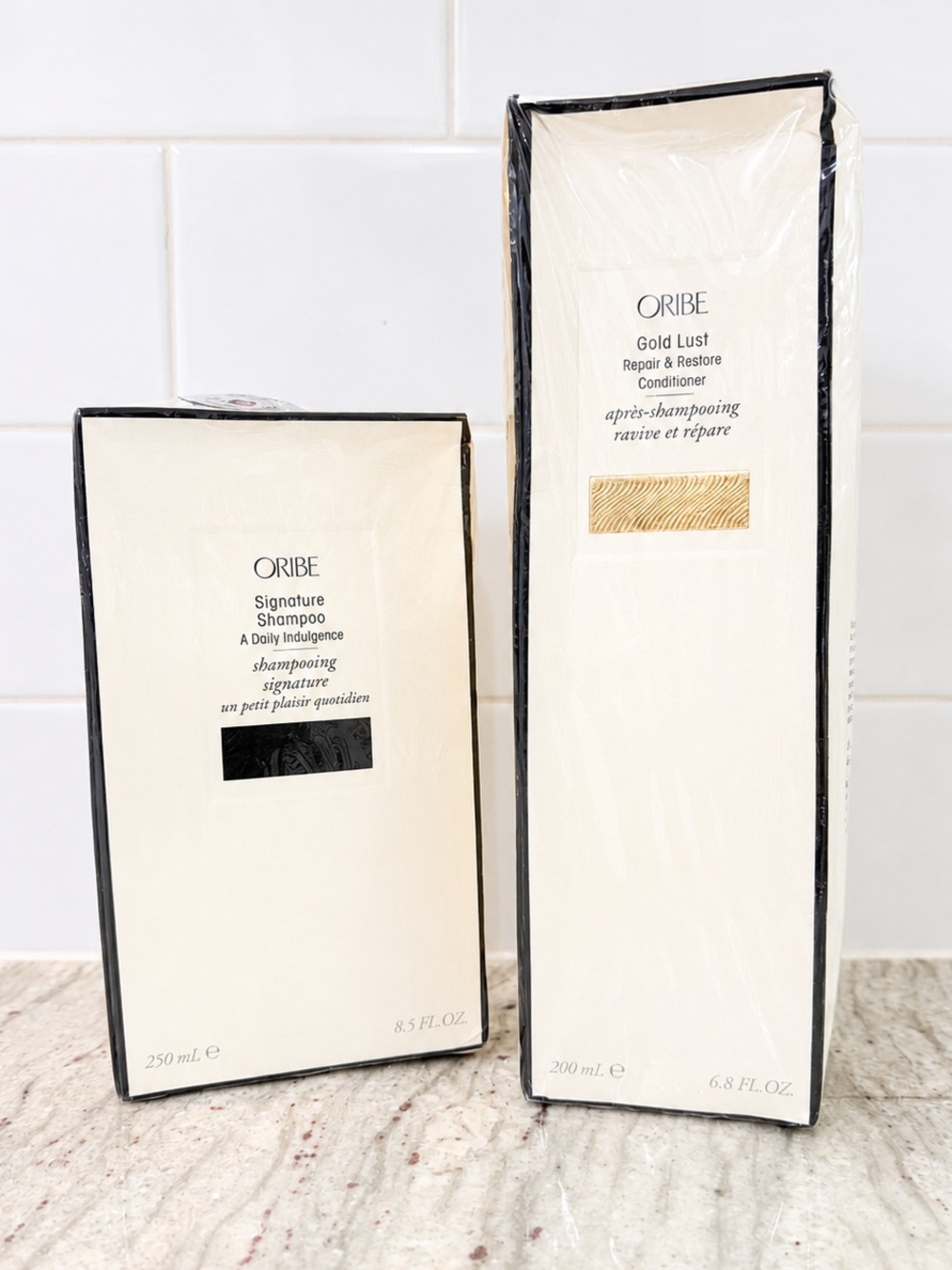 Oribe Signature Shampoo & Gold Lust Repair & Restore Conditioner Set, Both NIB!
